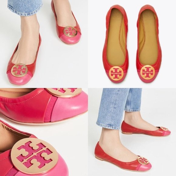 đ NEW Tory Burch Minnie Cap-Toe Ballet Flat size 10 - Picture 10 of 10